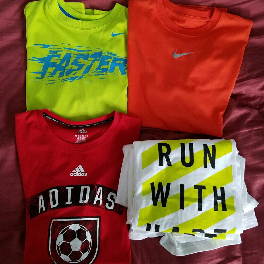 Pack of 6 Adidas/Nike T Shirts Boys XL &Men's L